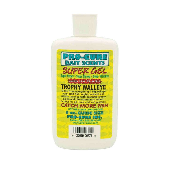 Pro-Cure Super Gel fish attractant for soft plastics, hard baits, jigs, and live bait