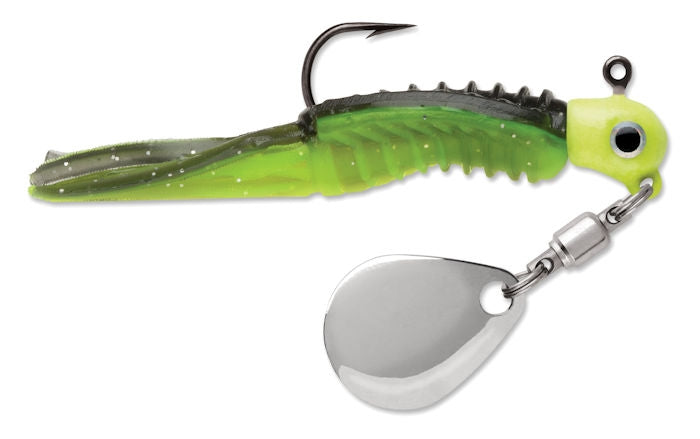 Wingding Spin Jig_Black Chartreuse Glow