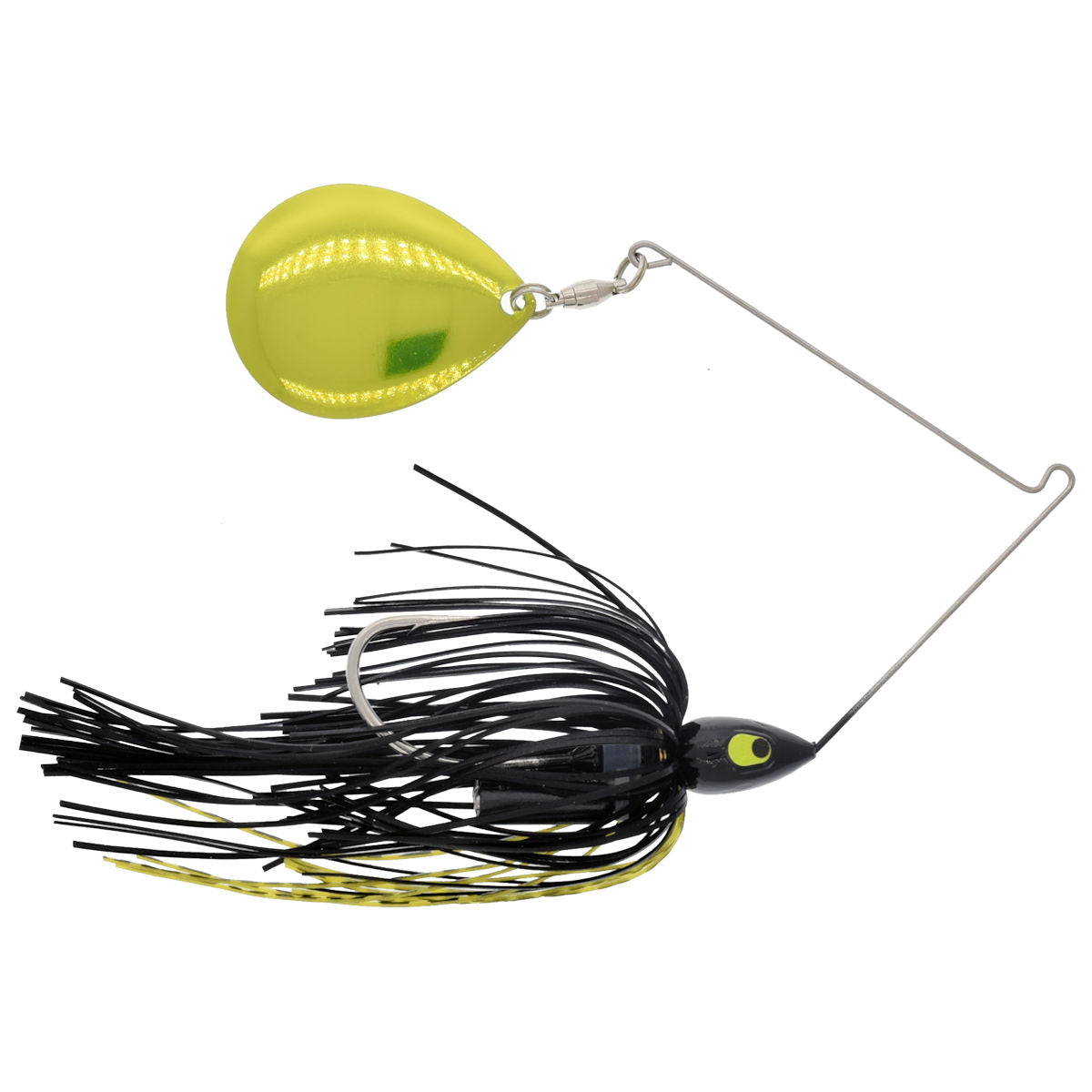 C Night Time Spinnerbait_Black Chartreuse/Chartreuse Blade