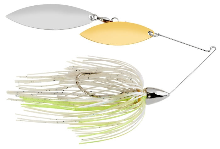 War Eagle Nickel Frame Double Willow Spinnerbait_Blue Pearl Shad