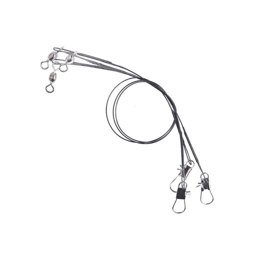 Mustad Wire Leader with Crane Swivel & Snap