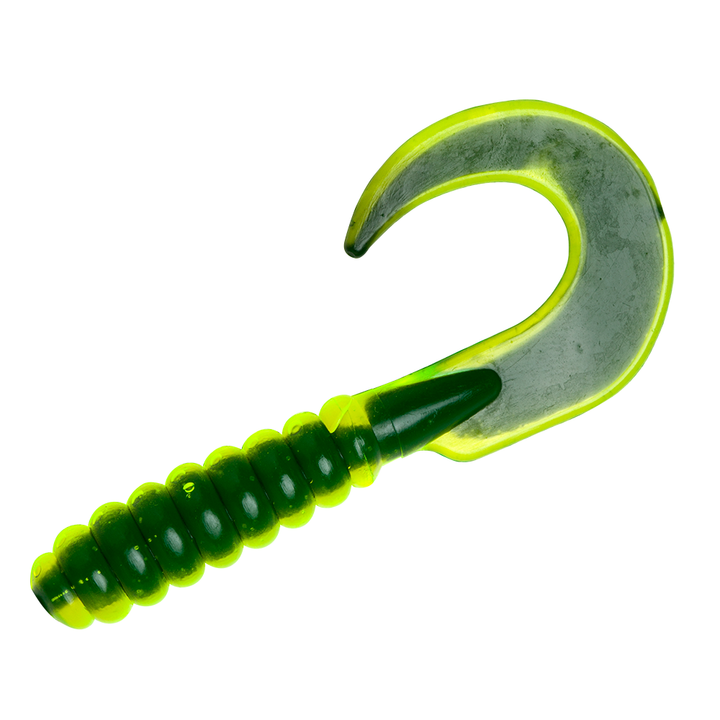 YUM Walleye Grub curly tail soft plastic for walleye fishing